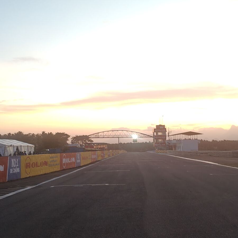 Kari Motor Speedway at dusk