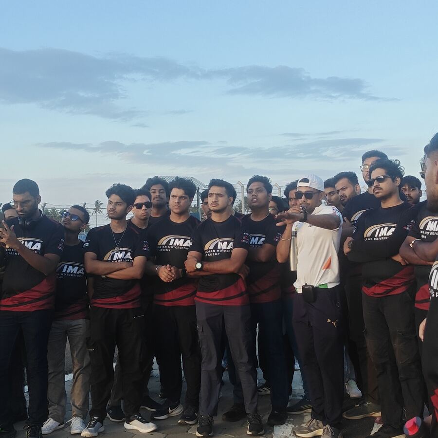 Full MEGA 2026 Stage 2 group photo at the circuit
